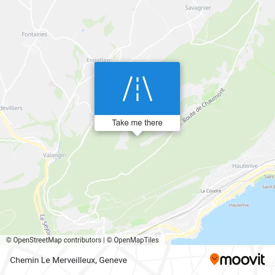 Chemin Le Merveilleux map