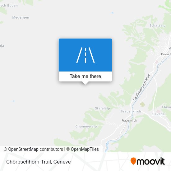Chörbschhorn-Trail map