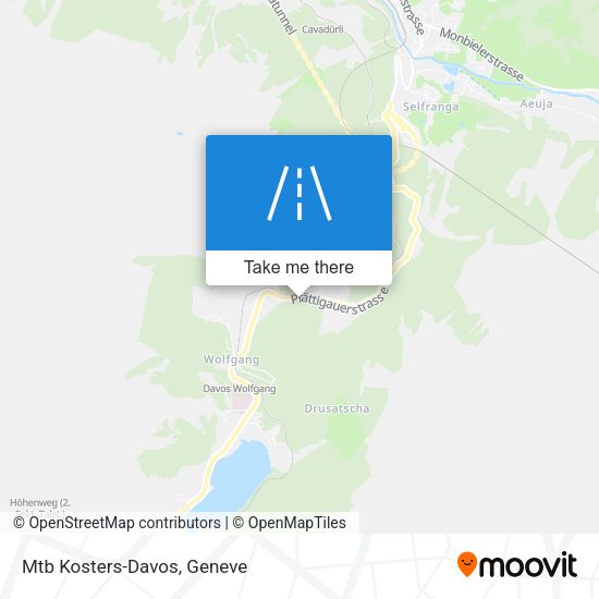 Mtb Kosters-Davos map