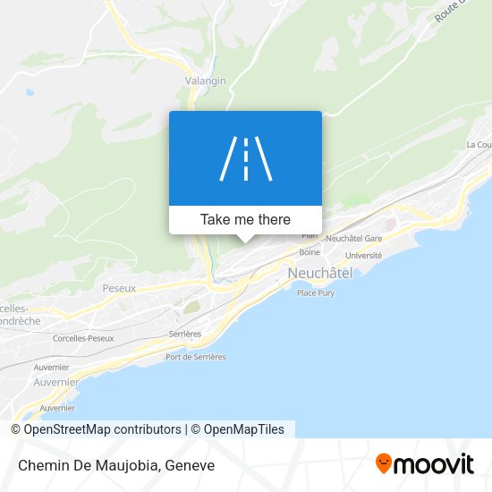 Chemin De Maujobia map