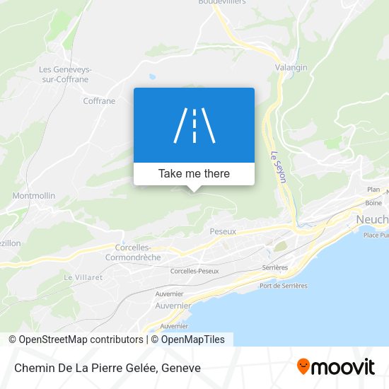 Chemin De La Pierre Gelée map
