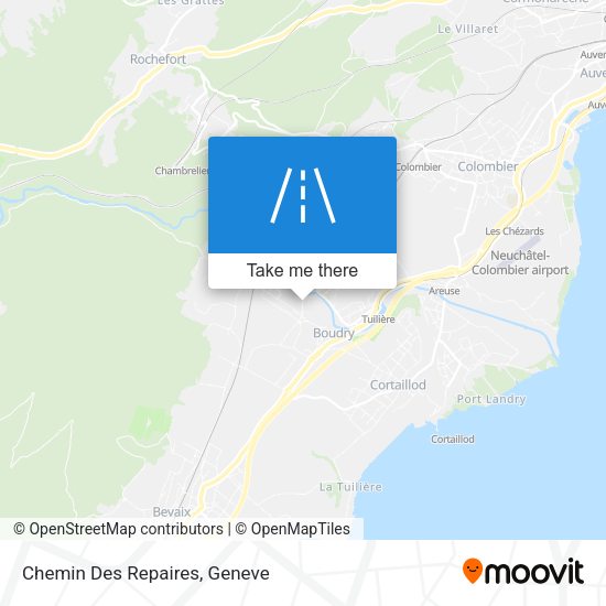 Chemin Des Repaires map