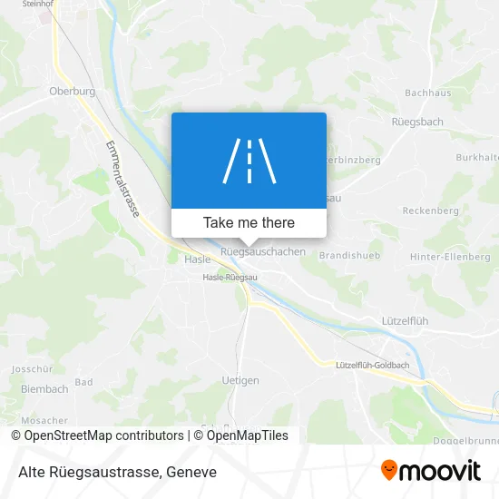 Alte Rüegsaustrasse map