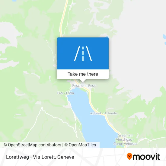 Lorettweg - Via Lorett map