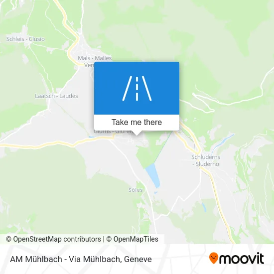 AM Mühlbach - Via Mühlbach map