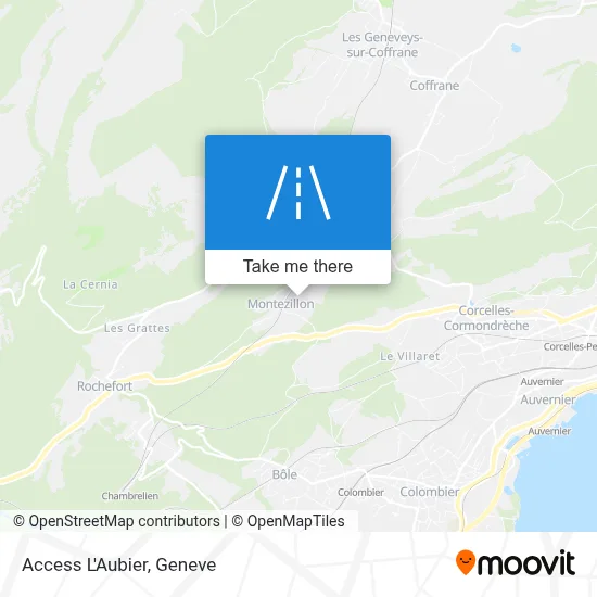 Access L'Aubier map