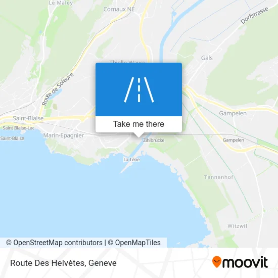 Route Des Helvètes map