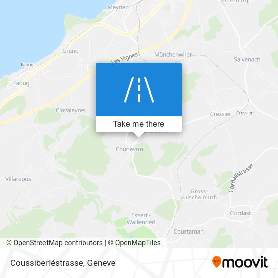 Coussiberléstrasse map