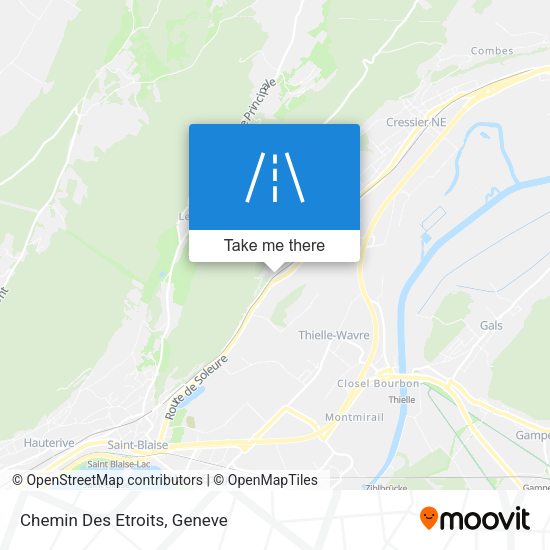 Chemin Des Etroits map