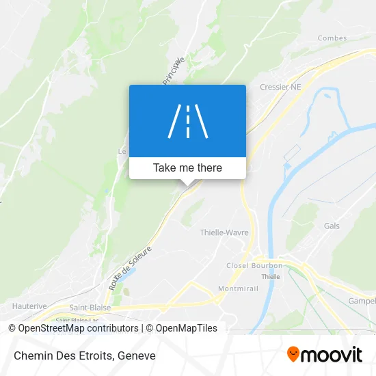 Chemin Des Etroits map