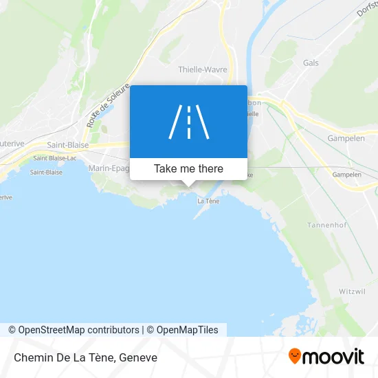 Chemin De La Tène map