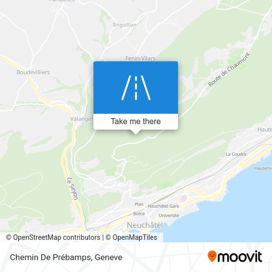 Chemin De Prébamps map