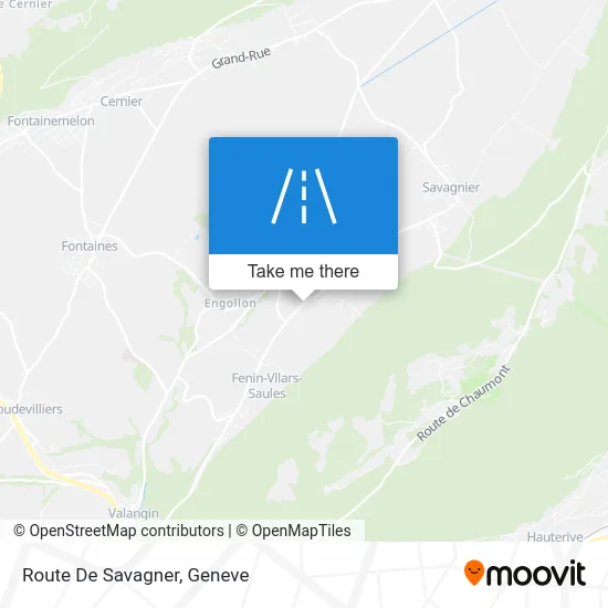 Route De Savagner map