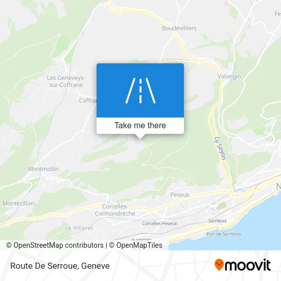Route De Serroue plan