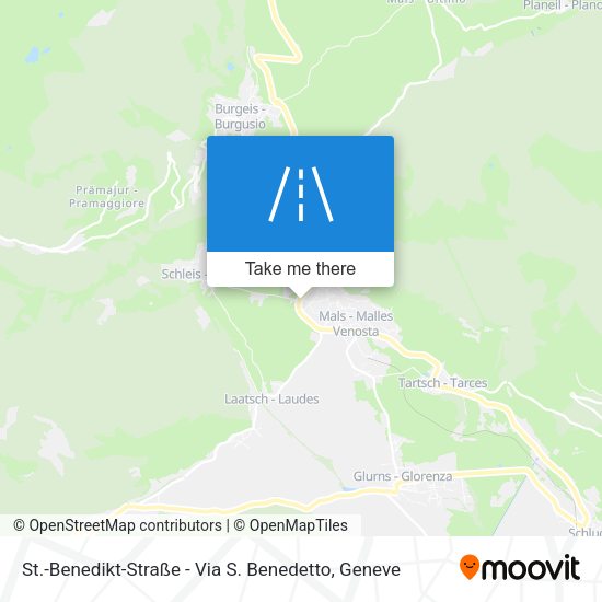 St.-Benedikt-Straße - Via S. Benedetto map