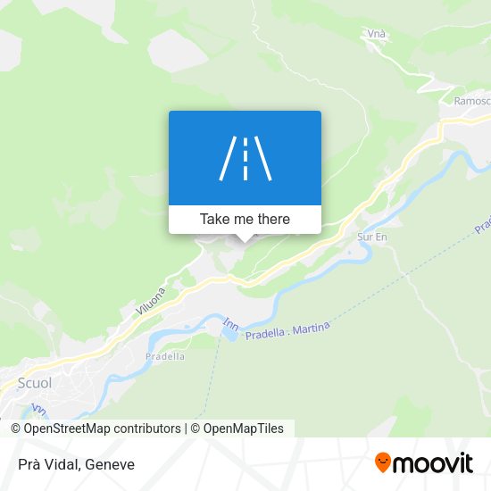 Prà Vidal map