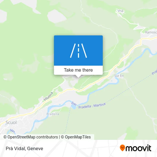 Prà Vidal map