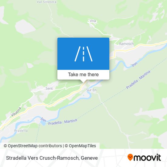 Stradella Vers Crusch-Ramosch map