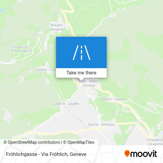 Fröhlichgasse - Via Fröhlich map