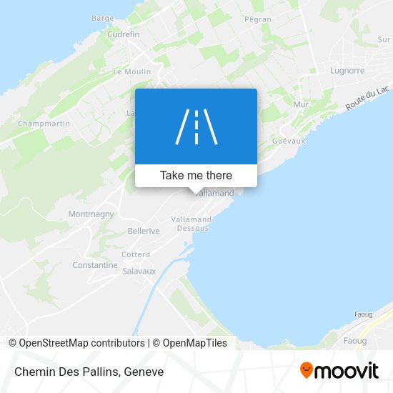 Chemin Des Pallins map