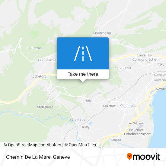 Chemin De La Mare map
