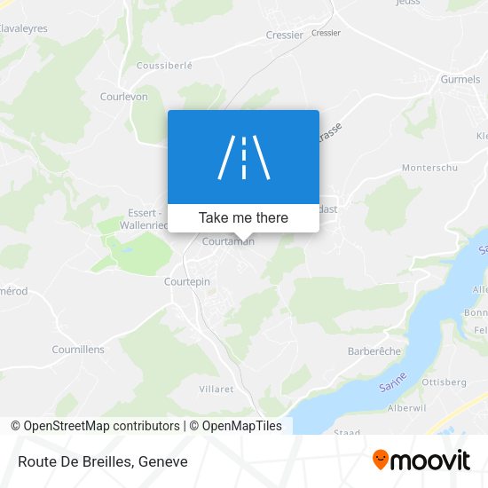 Route De Breilles map