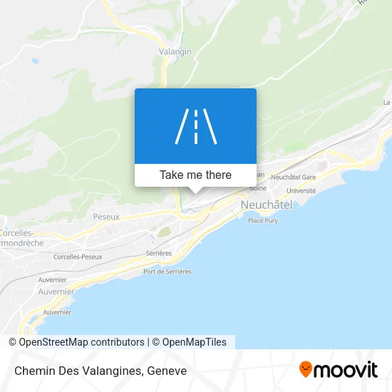 Chemin Des Valangines map