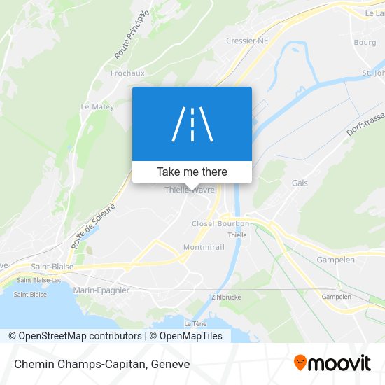 Chemin Champs-Capitan map