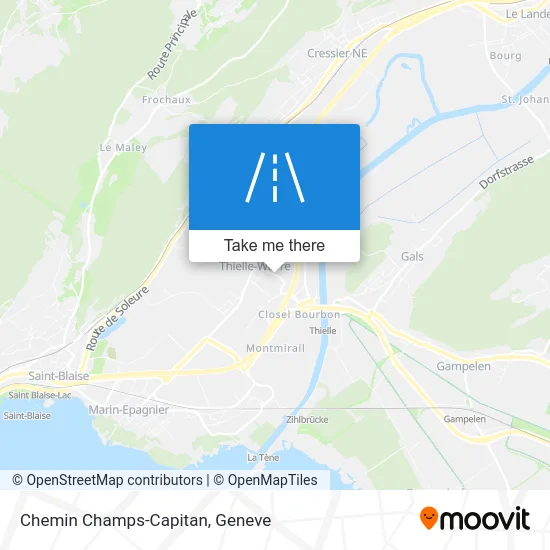 Chemin Champs-Capitan map