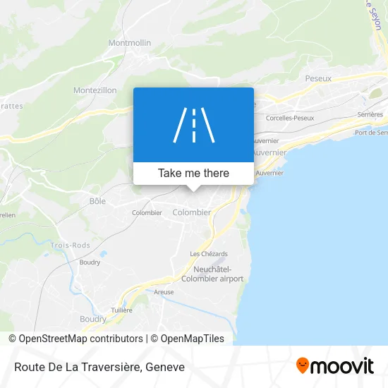 Route De La Traversière map
