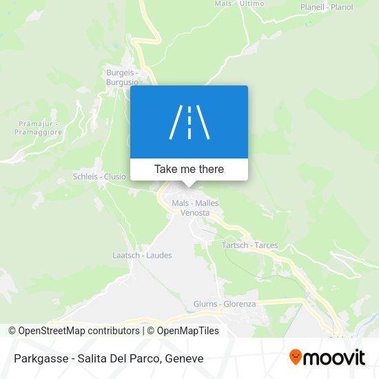 Parkgasse - Salita Del Parco map