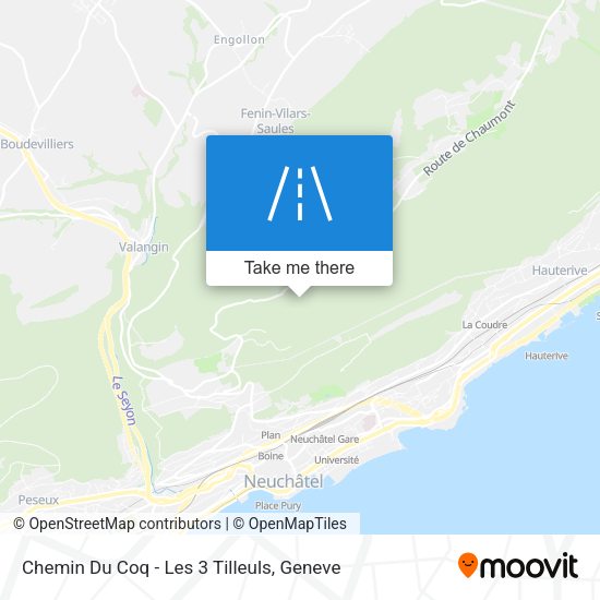 Chemin Du Coq - Les 3 Tilleuls map