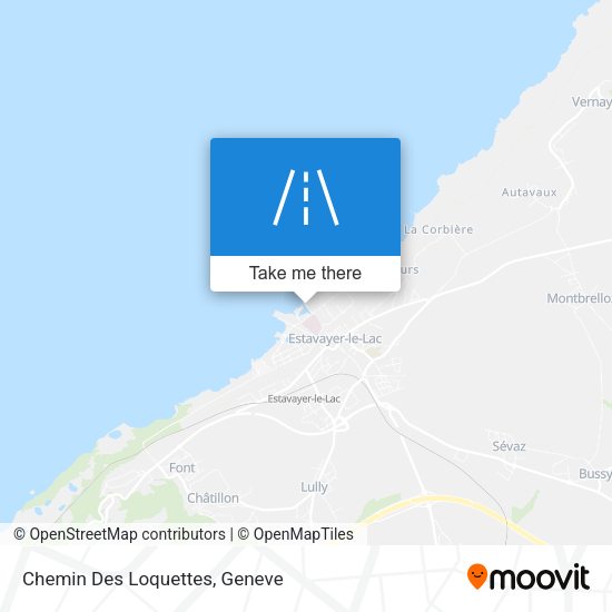 Chemin Des Loquettes map