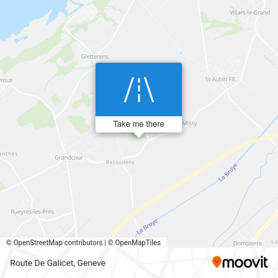 Route De Galicet map