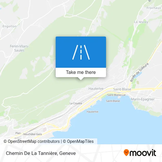 Chemin De La Tannière map