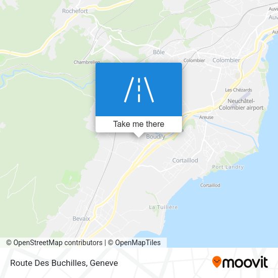 Route Des Buchilles map
