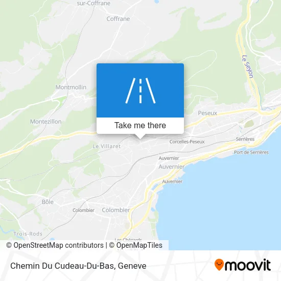 Chemin Du Cudeau-Du-Bas plan