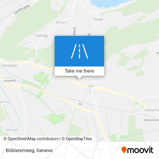 Böblerenweg map