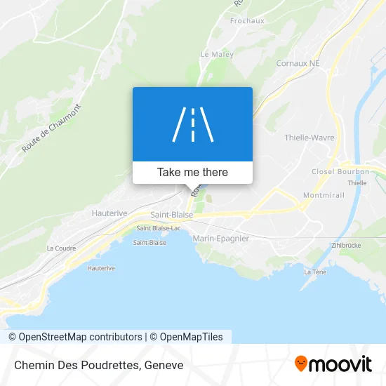 Chemin Des Poudrettes map