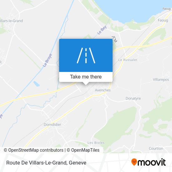 Route De Villars-Le-Grand map