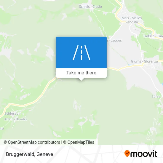 Bruggerwald map