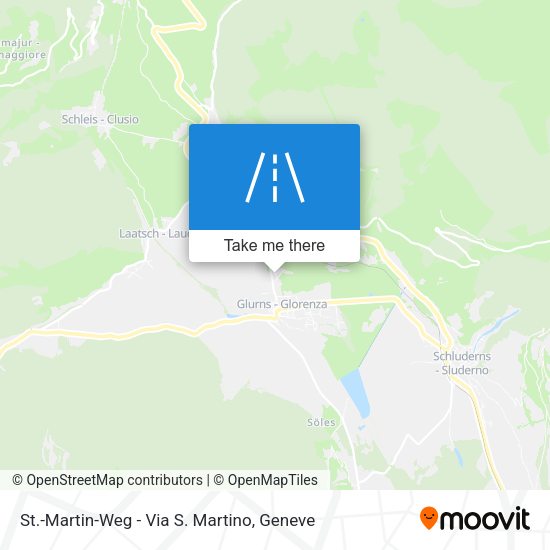 St.-Martin-Weg - Via S. Martino map