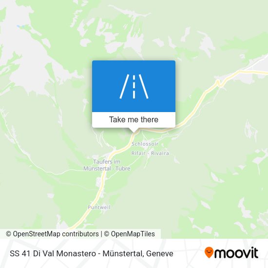 SS 41 Di Val Monastero - Münstertal map