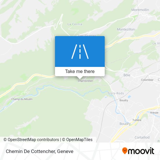 Chemin De Cottencher map