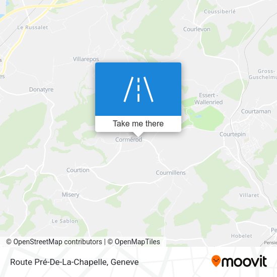 Route Pré-De-La-Chapelle map