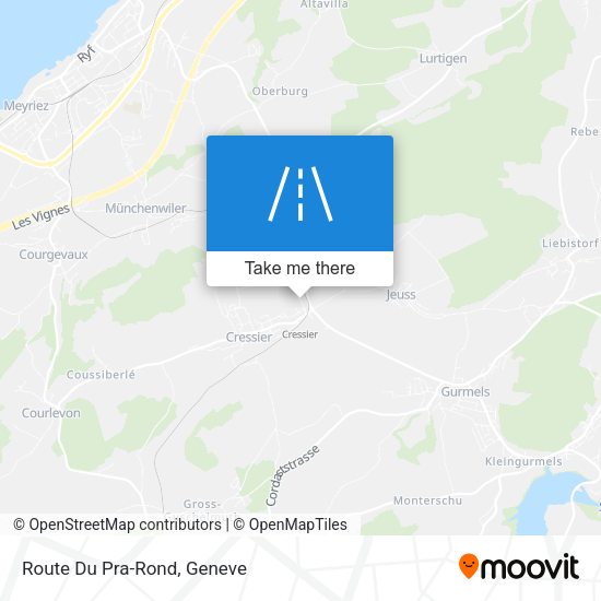 Route Du Pra-Rond map
