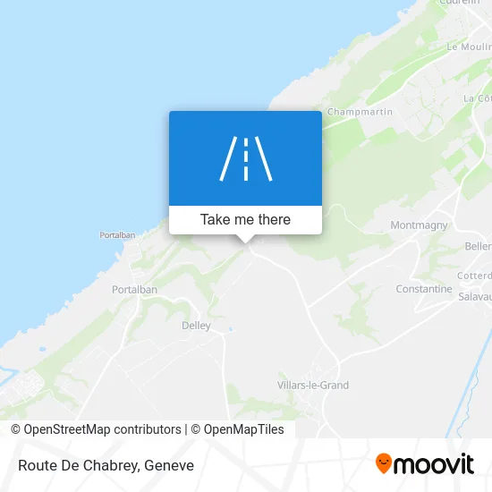 Route De Chabrey map