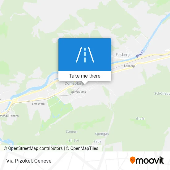 Via Pizokel map