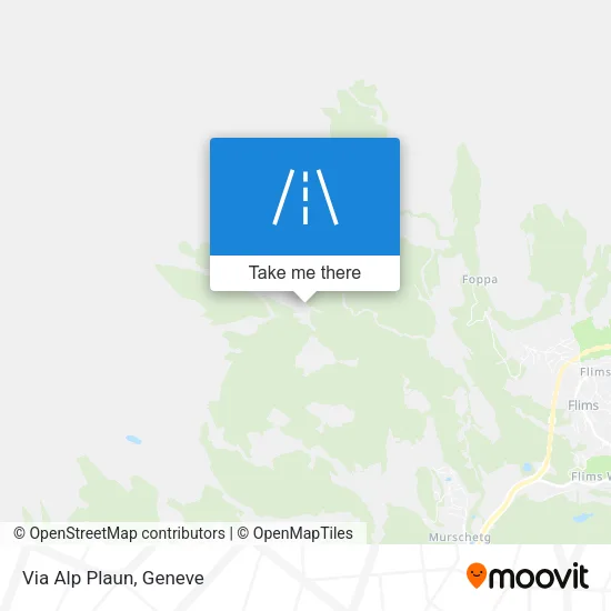 Via Alp Plaun map
