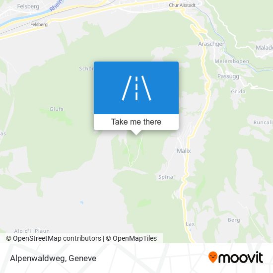 Alpenwaldweg map